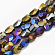 11mm Colorful Oval Glass Beads(EGLA-S176-01-A01)