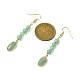 Green Aventurine Dangle Earring for Women(EJEW-JE05928-01)-3