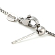 304 Stainless Steel Add a Bead Adjustable Box Chains Bracelets for Women(BJEW-M307-01A-P)-3