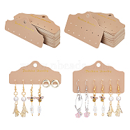 Elite 100Pcs 2 Style Plastic Earring Display Paper Cards, with Word, for Jewlery Display, Mixed Color, 100pcs/Set(DIY-PH0002-94)