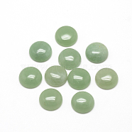Natural Green Aventurine Cabochons, Half Round/Dome, 10x4~5mm(X-G-R416-10mm-43)