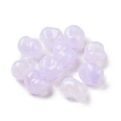 Opaque Acrylic Beads, Glitter Beads, Rice, Lilac, 16x13.8x11.5mm, Hole: 1.8mm, about 333pcs/500g(OACR-C013-10D)