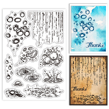 Custom PVC Plastic Clear Stamps, for DIY Scrapbooking, Photo Album Decorative, Cards Making, Mixed Shapes, 160x110x3mm