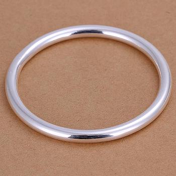 Silver Color Plated Bangle Wholesale Price, Silver Color Plated, 2-1/2 inch(6.5cm)