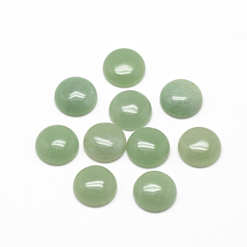 Natural Green Aventurine Cabochons, Half Round/Dome, 10x4~5mm