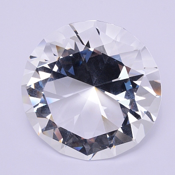 K9 Glass Home Decorations, for Decorative and Photography, Diamond Shape, Clear, 77~78x48~50mm