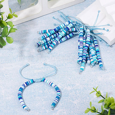 Handmade Polymer Clay Bead Bracelets Making(AJEW-TAC00074)-4