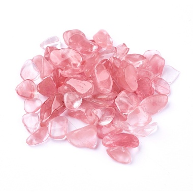 7mm Chip Cherry Quartz Glass Beads