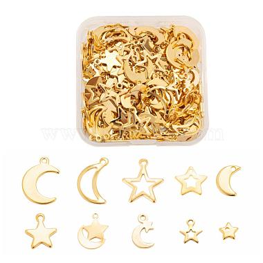 200Pcs 10 Style 304 Stainless Steel Charms(STAS-LS0001-40)-2