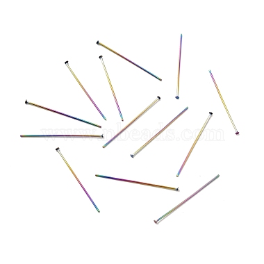 3cm Rainbow Color 304 Stainless Steel Flat Head Pins