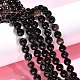 Round Dyed Natural Black Agate Beads Strands(G-G582-8mm-07)-2