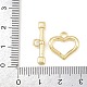 ハート真鍮トグル留め金(KK-G548-43G-02)-4