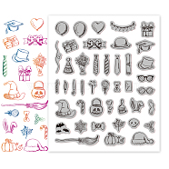 Rubber Clear Stamps, for Card Making Decoration DIY Scrapbooking, Clothes, 22x18x0.8cm(DIY-WH0251-006)