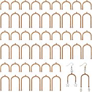 CHGCRAFT 60Pcs 2 Style Unfinished Wood Chandelier Component Links, 3 Loop Connector, Arch, Camel, 23~38x22x2mm, Hole: 1.2mm, 30pcs/color(WOOD-CA0001-55)