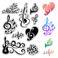 Custom PVC Plastic Clear Stamps, for DIY Scrapbooking, Photo Album Decorative, Cards Making, Stamp Sheets, Film Frame, Musical Note, 160x110x3mm(DIY-WH0439-0235)