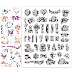 Rubber Clear Stamps, for Card Making Decoration DIY Scrapbooking, Clothes, 22x18x0.8cm(DIY-WH0251-006)