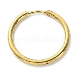 316L Surgical Stainless Steel Huggie Hoop Earrings for Girl Women, Golden, 12 Gauge, 22x2mm, Pin: 1mm(EJEW-TAC0011-11E-G)