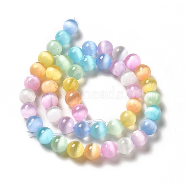 Natural Selenite Beads Strands(G-P493-01A-10MM)-3