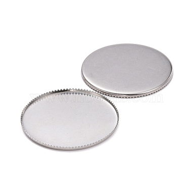 304 Stainless Steel Plain Edge Bezel Cups(STAS-I184-03A-P)-2