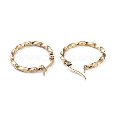 201 Stainless Steel Hoop Earrings(EJEW-I245-07B)-2