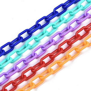 Mixed Color Acrylic Paperclip Chains Chain
