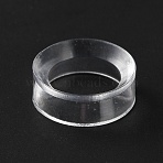 Plastic Sport Ball Display Pedestals, Flat Round, Clear, 1.6x0.55cm(ODIS-WH20005-07A)