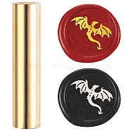 Wax Seal Stamp, Mini Brass Stamp Gun Wax Seal for Envelope Invitation Wedding Embellishment Bottle Decoration, Dragon, 60x15mm(AJEW-WH0104-88-115)