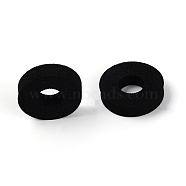 Joystick Sponge Ring, Flat Round, Black, 2x0.5cm, Hole: 8mm(AJEW-WH0181-79B)