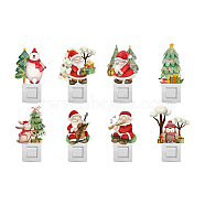 PVC Wall Stickers, Wall Decoration, Santa Claus, 590x390mm(DIY-WH0228-880)