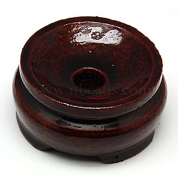 Wood Decoration Accessories Display Bases for Gemstone, Dark Red, 42~45x22~24mm(DJEW-D032-02)