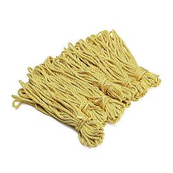 Polyester Twisted Cord, for Jewelry Making, Round, Gold, 6.5mm, about 10.94 Yards(10m)/pc(NWIR-XCP0001-22B-02)
