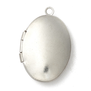 304 Stainless Steel Diffuser Locket Pendants, Photo Frame Pendants for Necklaces, Oval, Stainless Steel Color, 24x16x5.4mm, Hole: 1.6mm, Inner Diameter: 14.5x10mm