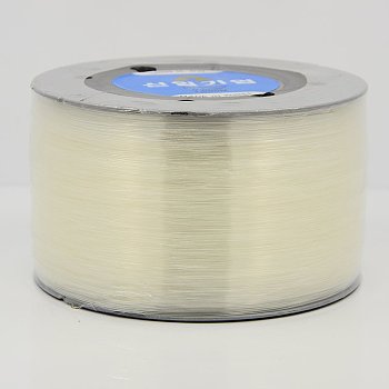 Korean Elastic Crystal Thread, Clear, Clear, 0.6mm, about 1093.61 yards(1000m)/roll