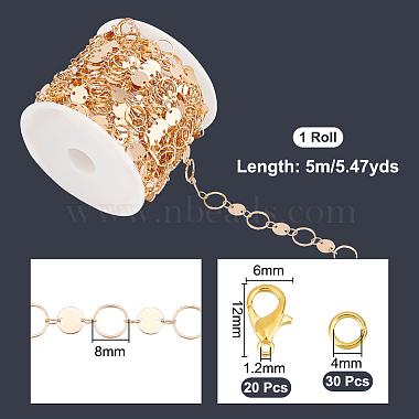 Kit de fabrication de colliers et bracelets en chaîne à faire soi-même nbeads(DIY-NB0009-31)-2