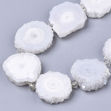 12mm White Flower Other Quartz Beads