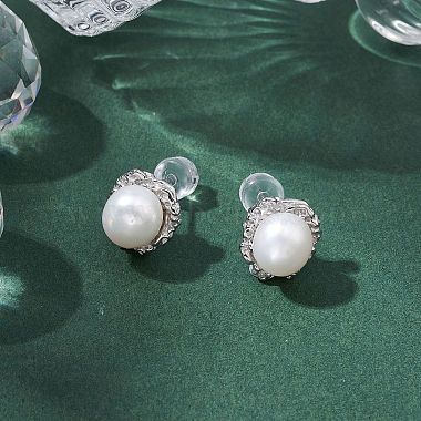 Natural Pearl Ear Studs(EJEW-P286-29P)-4