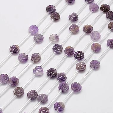 14mm Flower Amethyst Beads