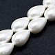 Electroplate Shell Pearl Beads Strands(BSHE-G010-10x13mm-01)-1