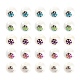 50Pcs 5 Colors Christmas Opaque Glass Beads(EGLA-FS0001-05)-2