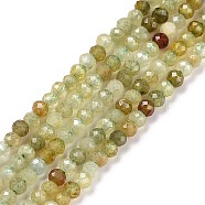 Natural Green Garnet Beads Strands, Faceted, Round, 2mm, Hole: 0.3mm, about 189pcs/strand, 15.55 inch(39.5cm)(G-C009-A23)