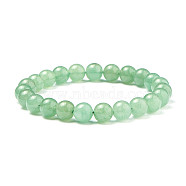 Natural Green Aventurine Round Beads Stretch Bracelets, with Spare Beads, Elastic Fibre Wire and Iron Big Eye Beading Needle, 50~52mm(BJEW-PH0001-8mm-24)