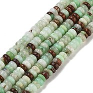 Natural Chrysoprase Beads Strands, Rondelle, 4~4.5x2mm, Hole: 0.7mm, about 181pcs/strand, 15.35''(39cm)(G-B088-A01-01)