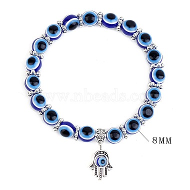 Blue Evil Eye Alloy Bracelets