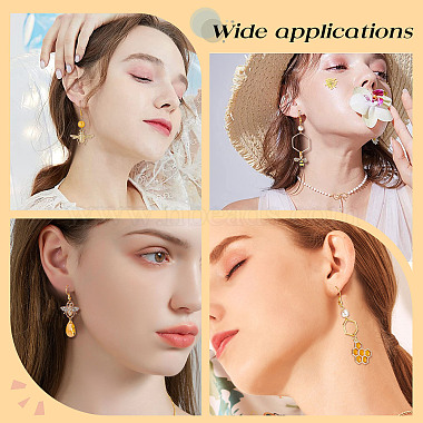 DIY Bee Dangle Earring Making Kit(DIY-SC0020-43)-6