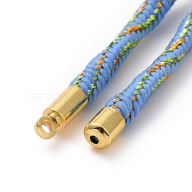 Nylon Cord Silder Bracelets(MAK-C003-03G-19)-3