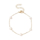 Natural Pearl Beaded Chain Bracelet(BJEW-JB09447)-1