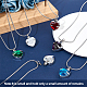 March Glass Urn Pendant Necklace DIY Making Kit(DIY-CN0001-82J)-4