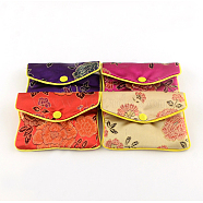 Rectangle Cloth Zip Pouches, Bag, Purse, Mixed Color, 8x10cm(ABAG-R009-8x10)