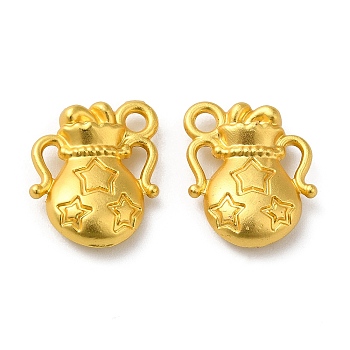 Alloy Charms, Water Bottle with Star Pattern, Matte Gold Color, 14.5x12x4mm, Hole: 2mm