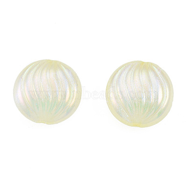 Perles acryliques placage irisé arc-en-ciel(OACR-N010-068)-3